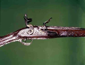 Luftgewehr, von J.G. Kolbe, um 1750